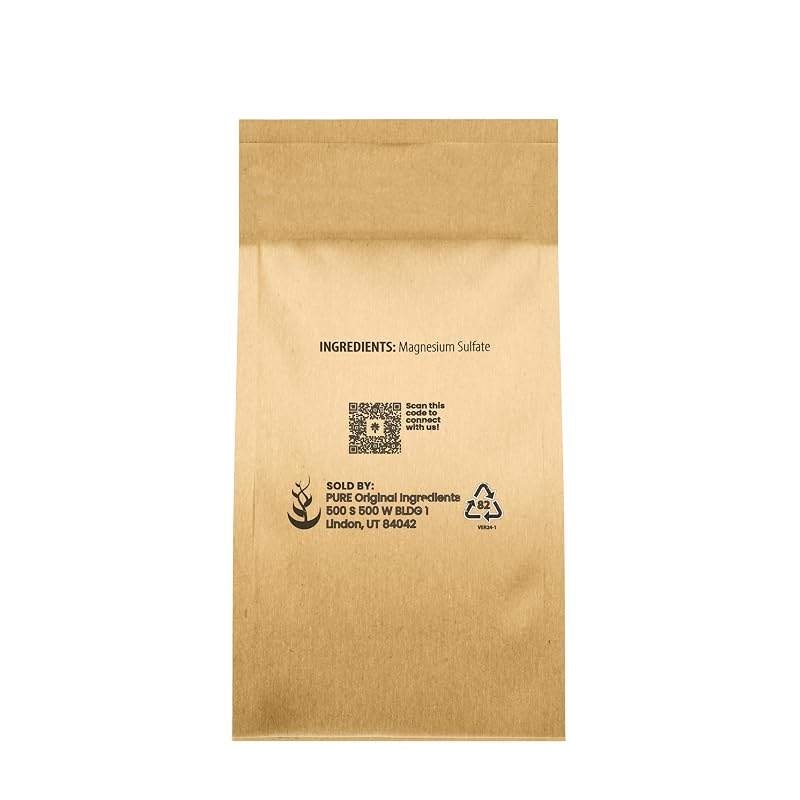 Epsom Salt 160 oz (10 lb) Pure Sulfate – Bulk Bath & DIY Projects, Variation: 160 Ounce