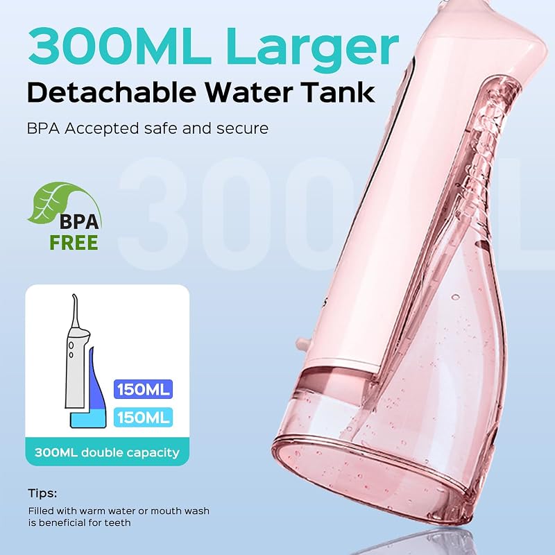 COSLUS C20C41 Water Flosser & Electric Toothbrush Combo - Pink (Variation: Pink)