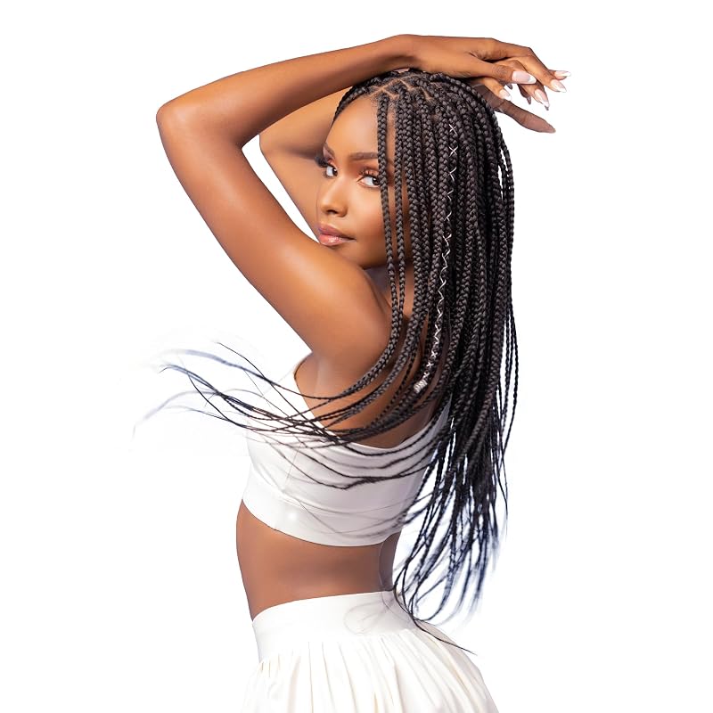 Sensationnel Ruwa Pre-Stretched Braiding Hair 48in, 5 Pack - 1B Off-Black (Variation: 1B OFFBLACK+5 pack)