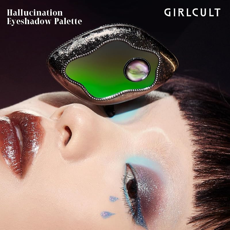 GIRLCULT 4-Color Blue Purple Eyeshadow Palette - Blue Heaven (Variation #45)