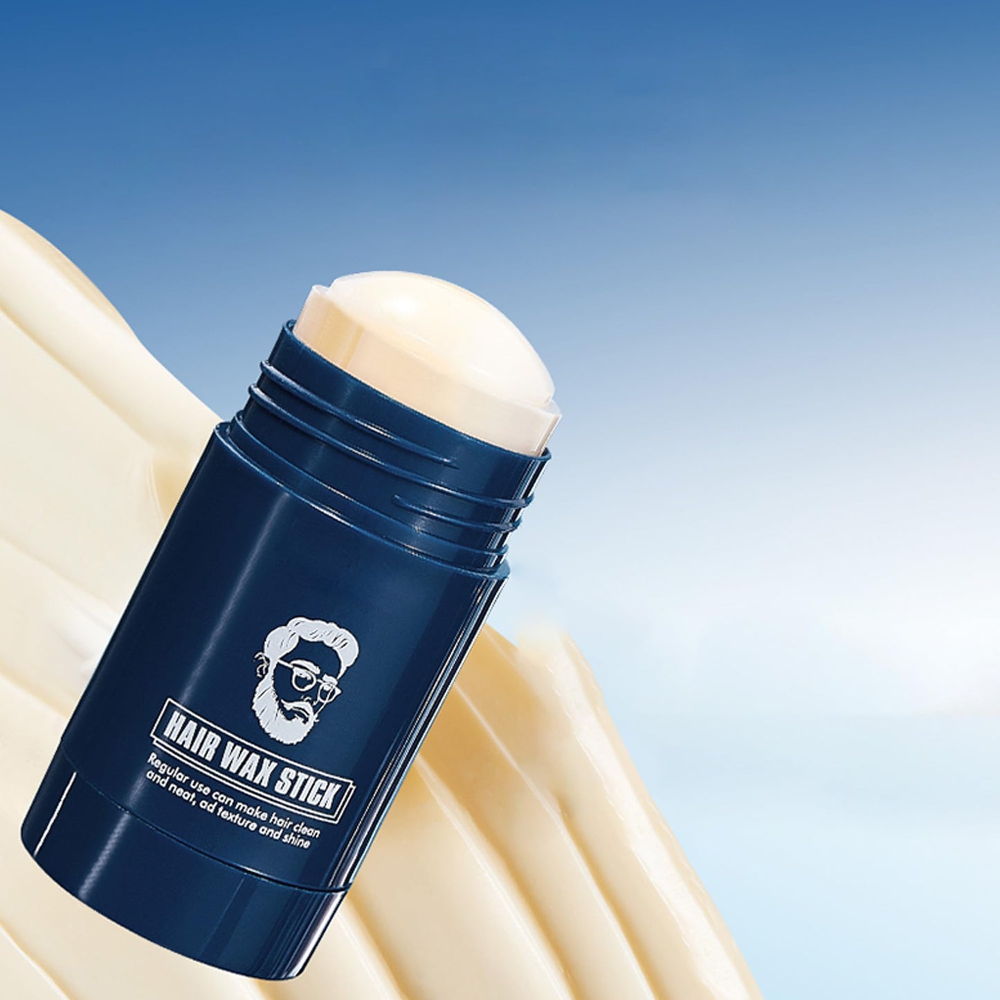 MIESCHER Solid Hair Wax Stick, Hair Styling Waxes Nourishing Hair Accessories for Men, Oil Control Long-Lasting Smoothing Semi-Matte Finish Hair Care Styling Cream for a Soft & Pliable Hold, 1.41Oz