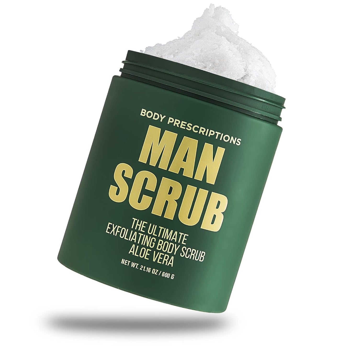Men’s Charcoal Exfoliating Body Scrub – 21oz Cleansing Wash for All Skin Types
