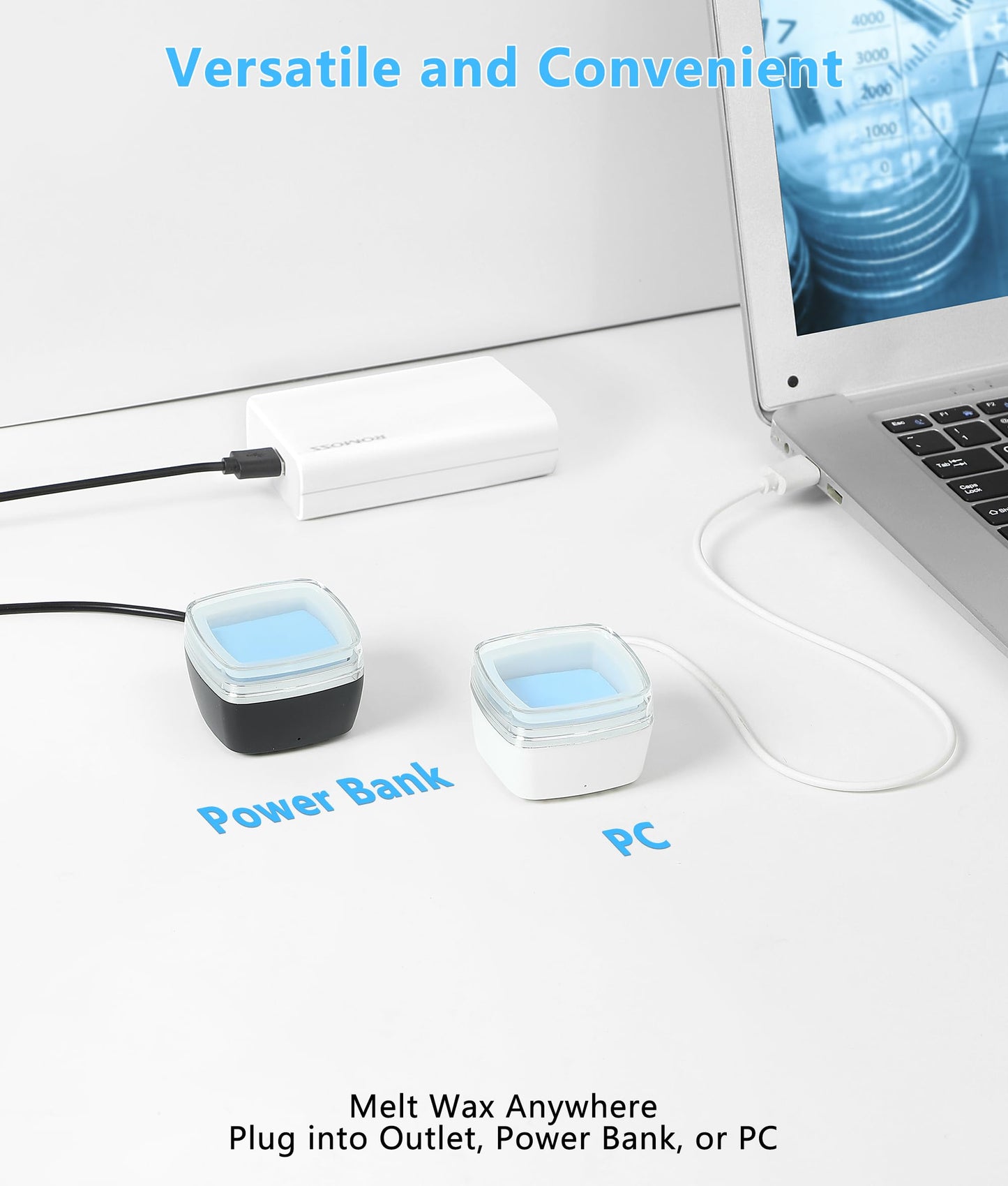 Nose Wax Kit - Mini Wax Warmer for Hair Removal with 100g Bens,1 Organizer Bag,10 Applicators, 30 Nose Hair Sticks 2 Silicone Pots, Melt Warmer Waxing Kit for Women and Men - Black