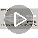 Matte Black 18-Inch LED Ceiling Fan with Lights Remote & Dimmable 3000-6500K