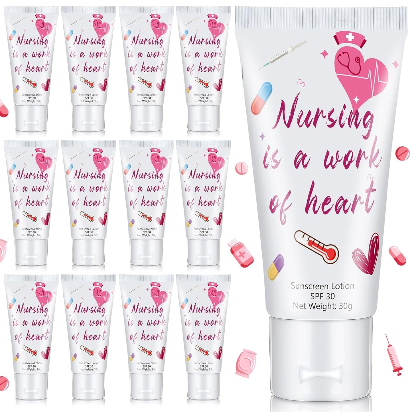 12-Pack SPF 30 Mini Sunscreen Lotion - Travel Size, Water Resistant, Perfect for Wedding Favors & Summer Gifts