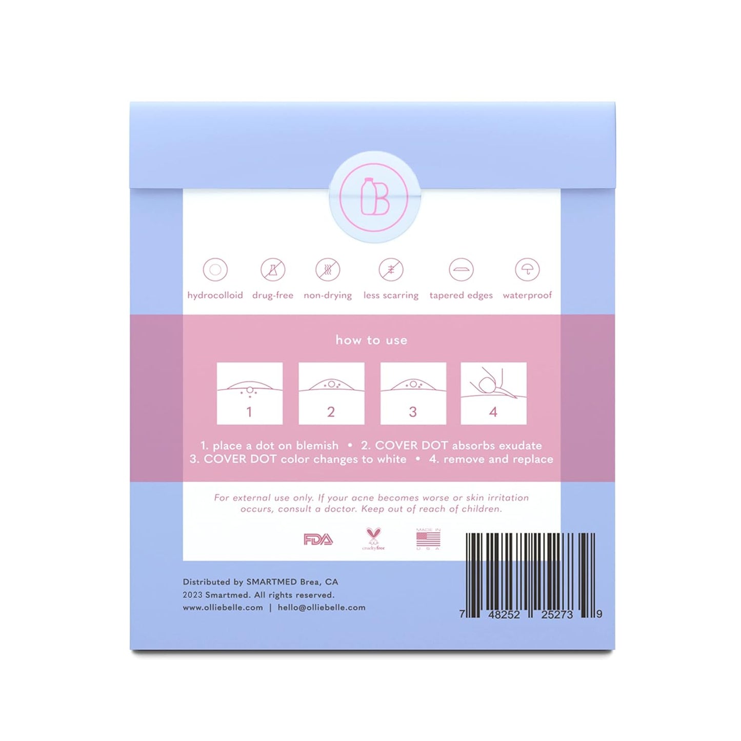 Hydrocolloid Acne Treatment Dots (120 Count) | Clear Waterproof Blemish Patches
