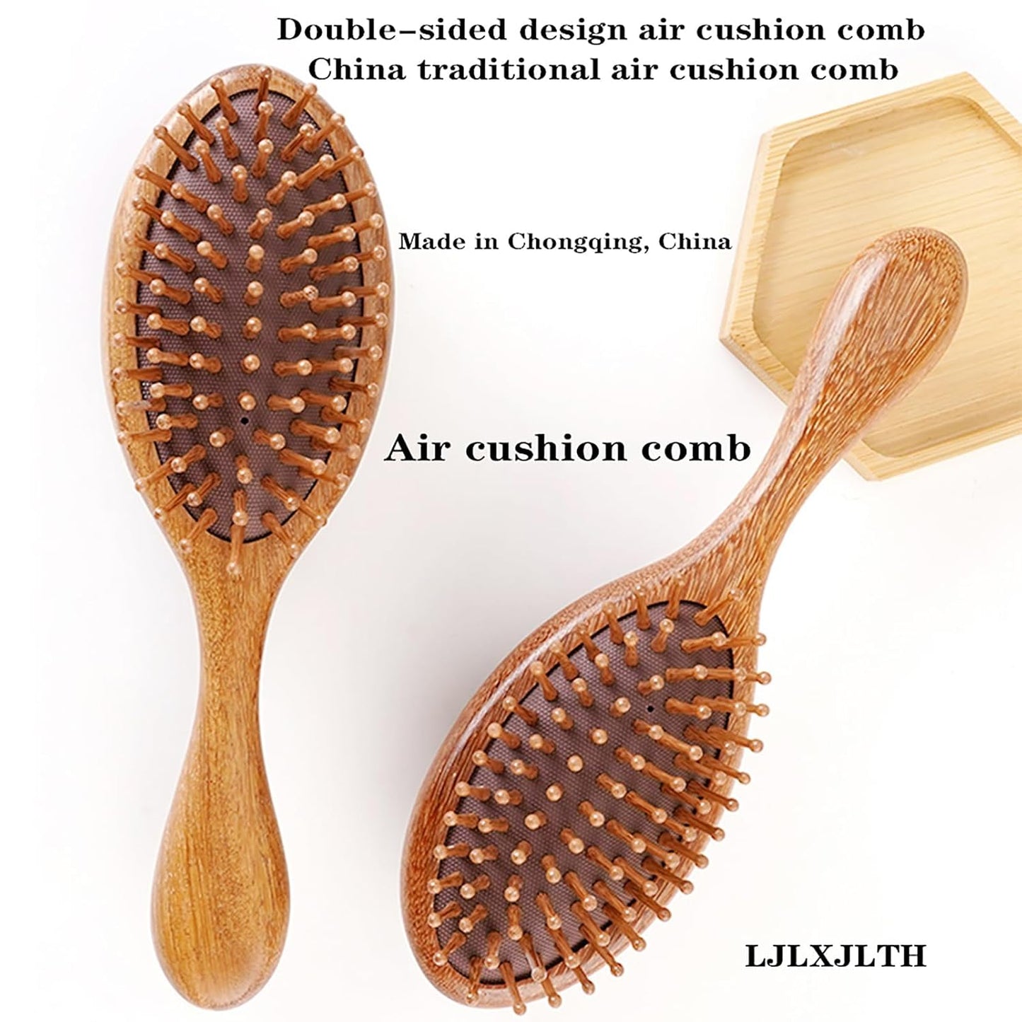 Air Cushion Massage Comb for Hair Growth | Scalp Stimulating Loc Brush for Sisterlocks