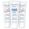 Travel Size Lotion 1 fl oz (Pack of 100) - Bergman Kelly Ginger & Lime Scent Tropical Waterfall