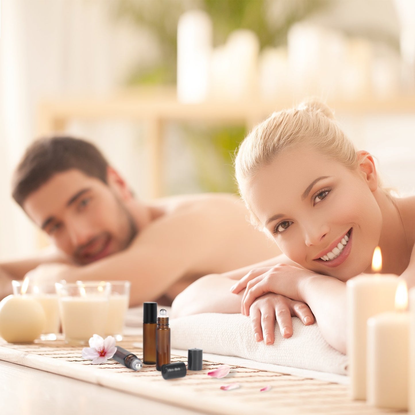 Mavogel 24pack, 10ml Roller Bottles for Essential Oils - Amber, Glass with Stainless Steel Roller Balls (3 Extra Roller Balls, 54 Pieces Labels, Opener, Funnel, Dropper, Brush Included)