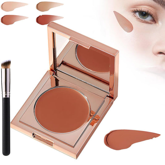 Colored Clay Undereye Corrector, 2025 Upgrade Undereye Color Corrector Concealer, Conceal Hydrating Concealer, Under Eye Corrector for Dark Circles with Brush, Orange