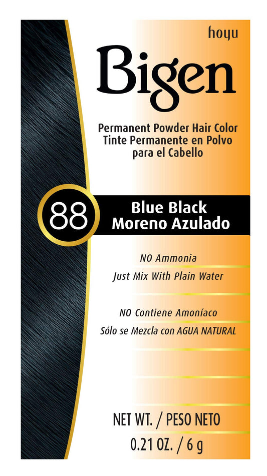#88 Blue Black Bigen Permanent Powder (3 Pack)