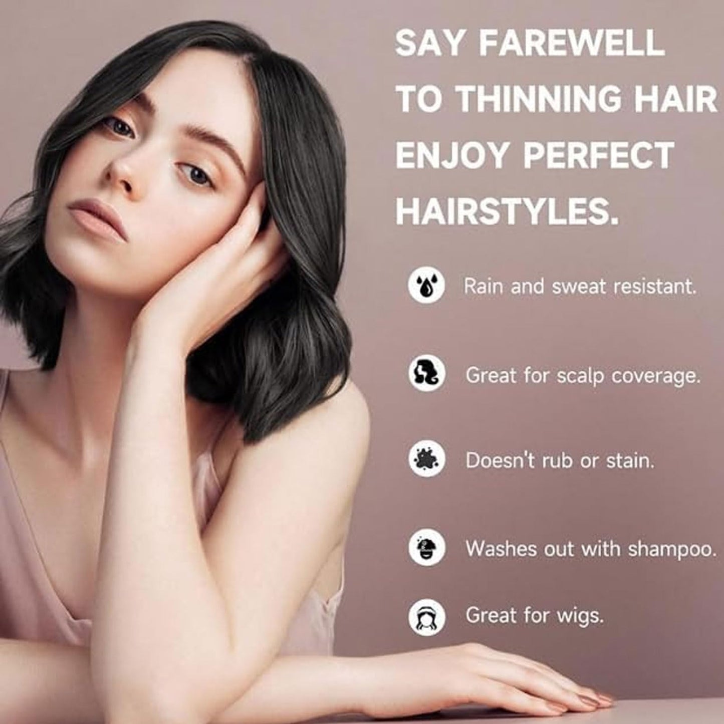 Owlfade - Precision Hairline Powder, Jolly Owls Hairline Shadow Powder, Owl Fade Natural hair Root Touch Up powder, Long-Lasting & Waterproof for Women Men (2PC-Dark Brown, 1)