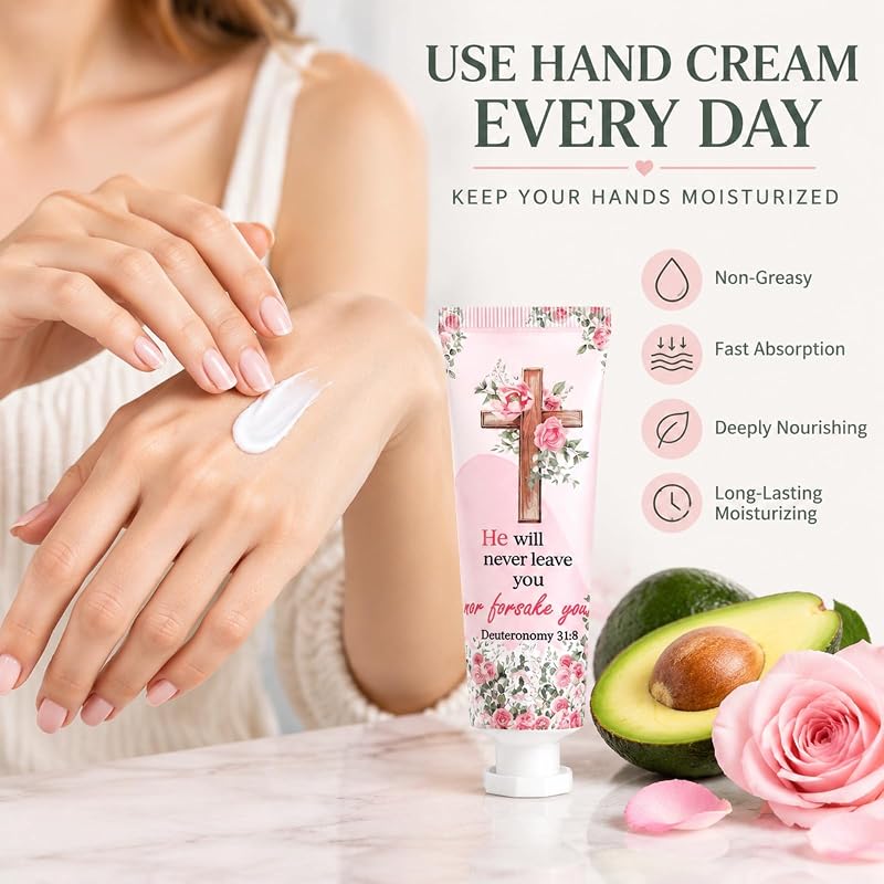 72 Pcs Christian Hand Cream Gift Set - Bible Verse Lotions for Women | 6 Scents