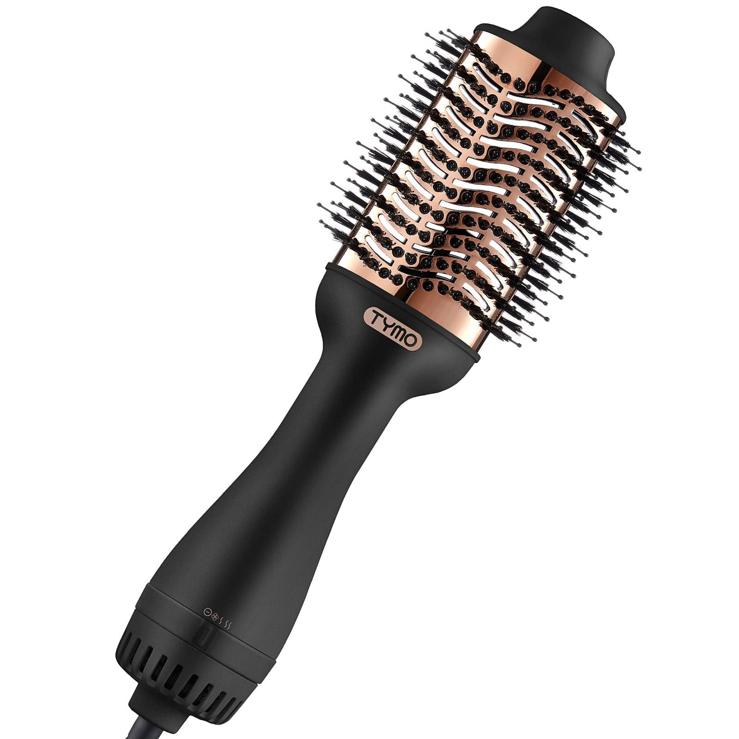 TYMO Hair Dryer Brush Blow Dryer Brush in One, 4 in 1 Ionic Hairdryer and Styler Volumizer with Oval Titanium Barrel, Hot Air Straightener for Smooth Frizz-Free Blowout, Gold