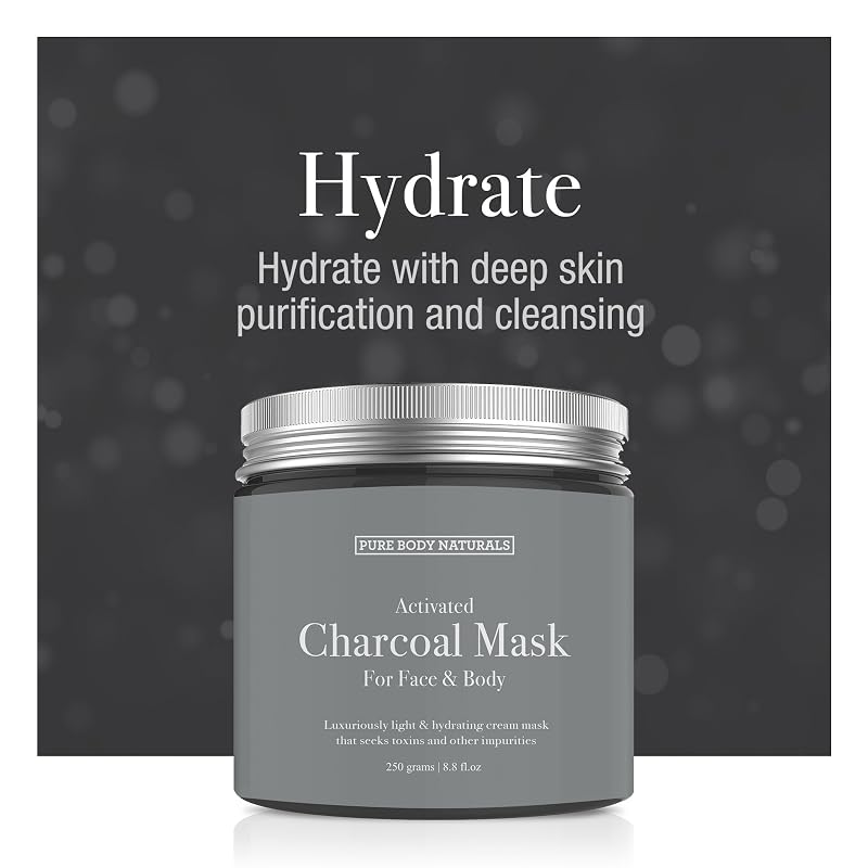Dead Sea Mud Mask, Bentonite Clay & Activated Charcoal Set for Skin Care - Self Care Gift