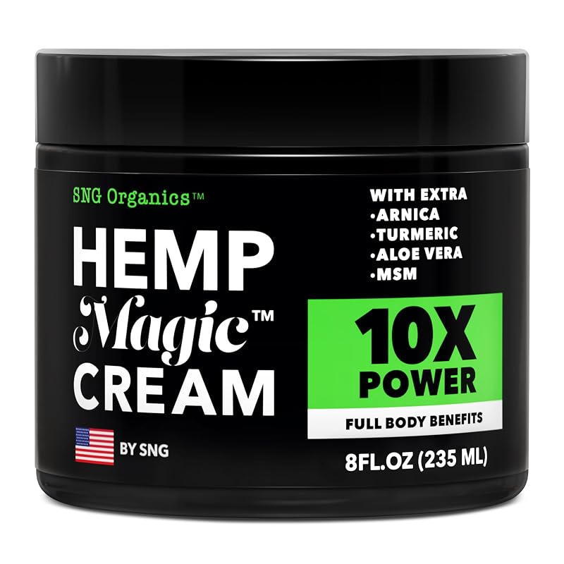 Magic Hemp Cream 8oz with Hemp Oil, Turmeric, Arnica & Menthol — Variation: Magic (8oz)