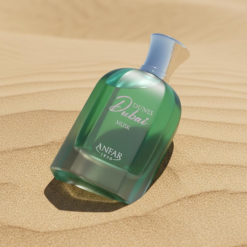 Dunes Dubai Musk Extrait de Parfum for Men & Women, Floral Gourmand 3.4 oz