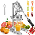 Manual Juicer – Easy Squeeze Stainless Steel Citrus Press with Ergonomic Lever