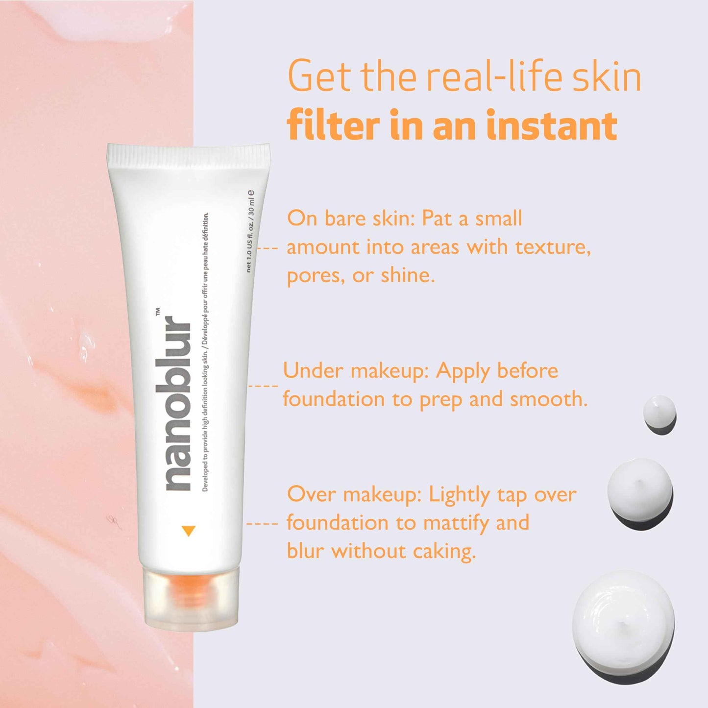 Indeed Labs Nanoblur | Nano-Optic Blurring Technology to Instantly Even Out Complexion and Soften Appearance of Lines & Wrinkles | Mattifying Wrinkle Blur Face Cream | for All Skin Types, (30 mL)