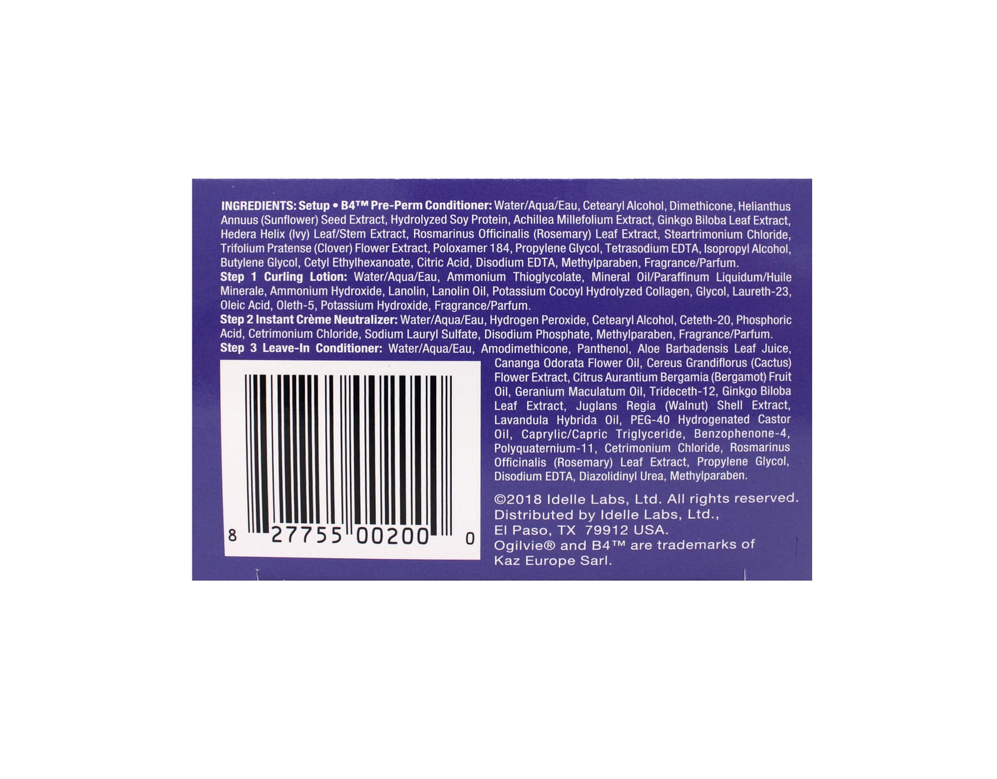 Ogilvie Home Perm For Color Treated Hair, Pack of 3