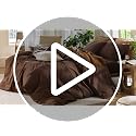 MooMee Queen Duvet Cover Set 100% Washed Cotton Linen Look Cocoa Brown No Comforter
