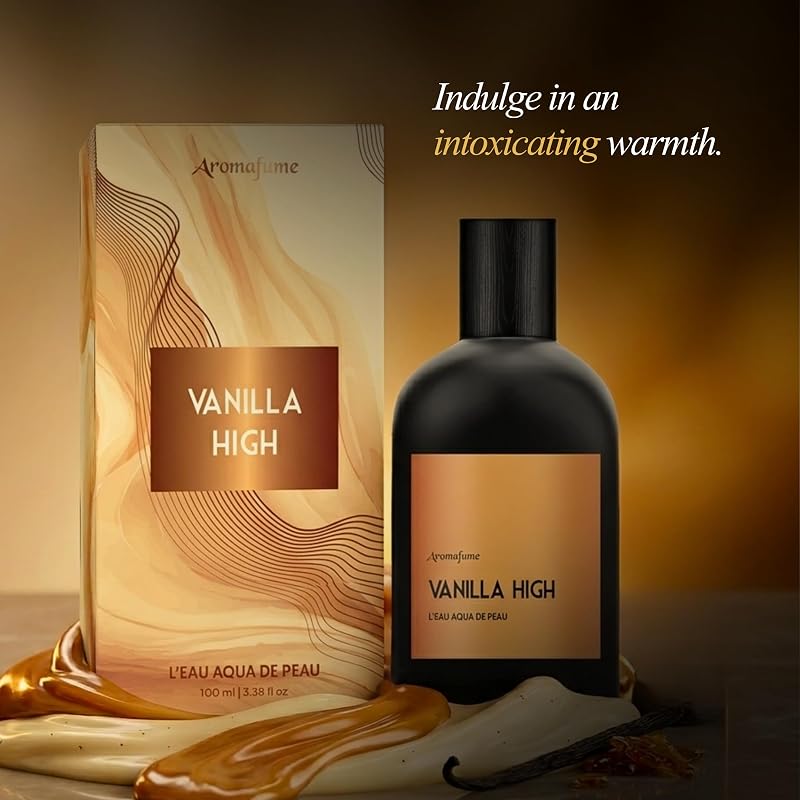 Vanilla High Alcohol-Free Perfume Spray 100ml - Long-Lasting Essential-Oil Based