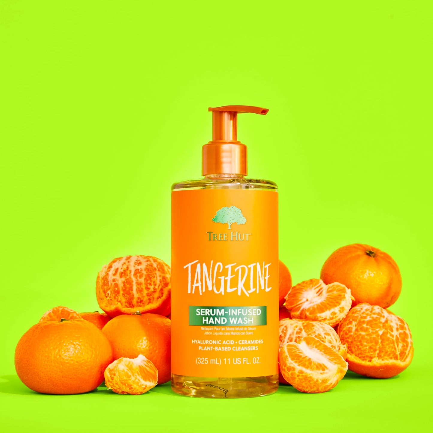 Tree Hut Tangerine Serum Infused Hand Wash | Nourish & Hydrate Hands with Strengthening Skin Care | Long Lasting Scent | Cleanse & Lock in Moisture | 11 fl oz.