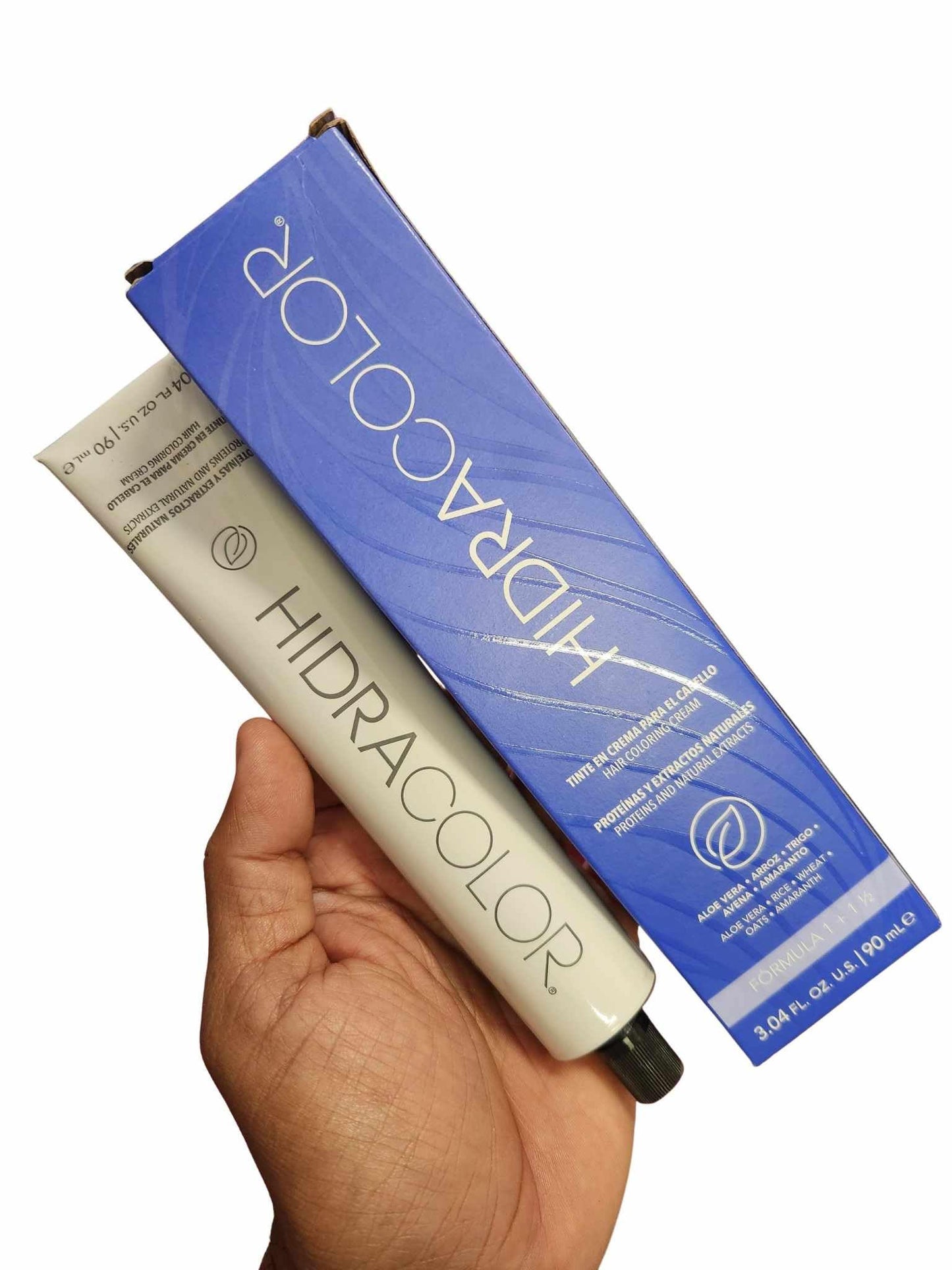 Hidracolor Professional Hair Color Cream, 3.04 fl oz, Violetas, Nacarados, Cromos, Rubios, Extracts Formula (7,22 Rubio Nacarado Profundo, 3.04 Fl Oz)