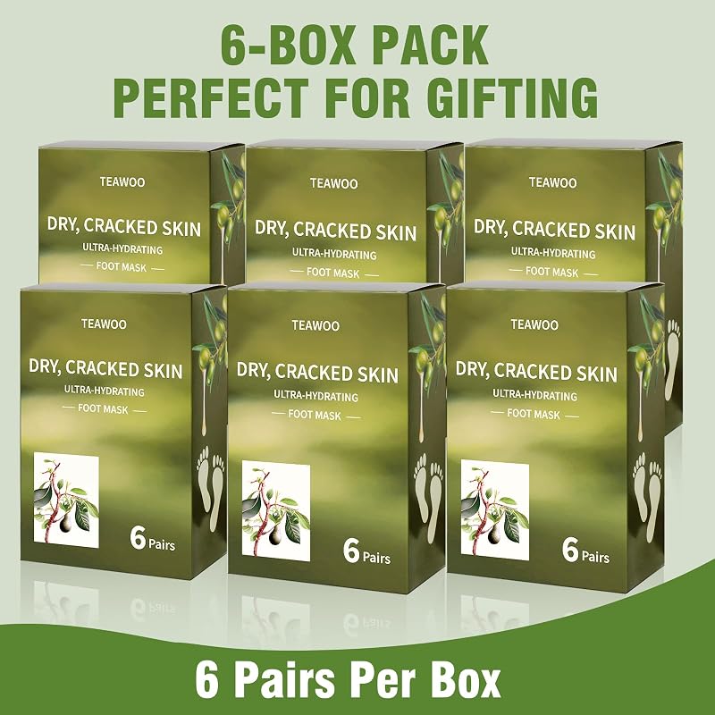 Moisturizing Foot Mask with Shea Butter & Jojoba Oil - 36 Pairs (Variation: Shea Butter+36 Pairs)