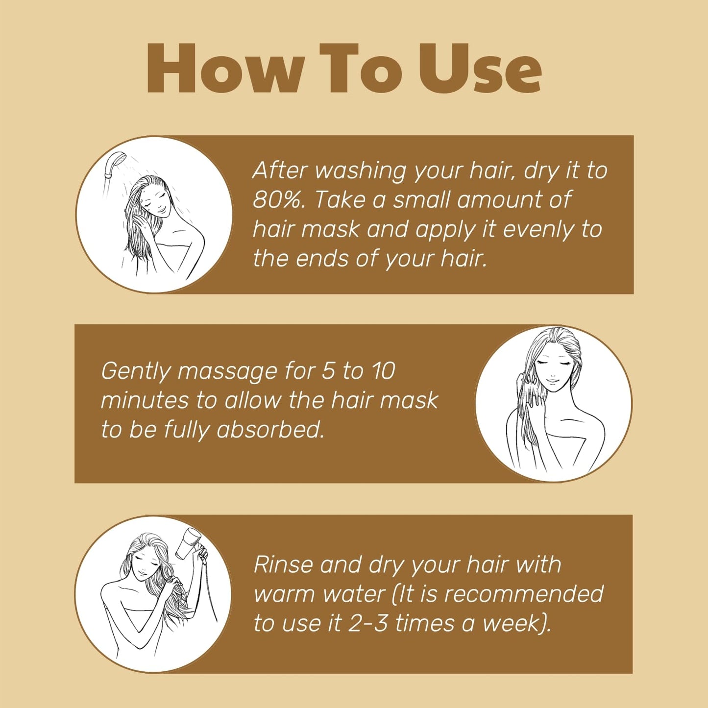 Amino Acid Essence Luxury Nourishing Hair Protein Cream, Moisturizing Repair Hair Care Conditioner, For Dry Damaged Hair