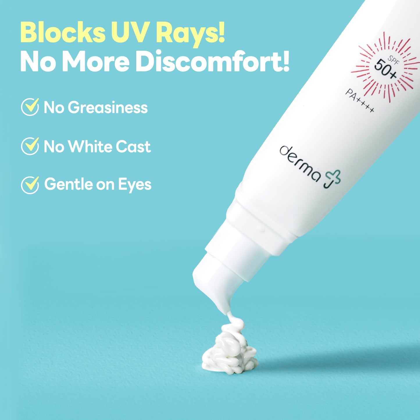 derma J Peptide sunscreen with SPF 50+ / PA++++ (50ml / 1.69 fl oz.) -Perfect UV Protection -Dermatologist Tested and Recommended -Daily Moisturizer Facial sunscreen for All Type of Skin