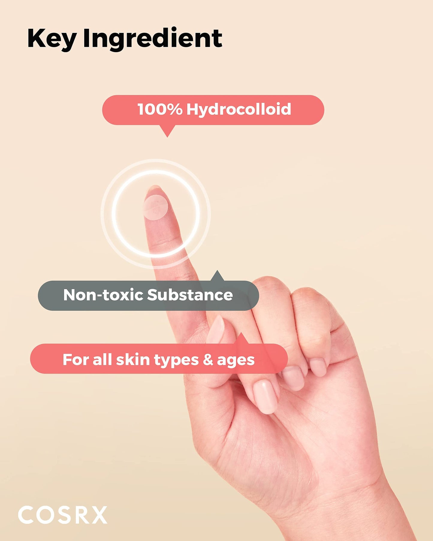 COSRX Master Patch Basic Value Pack, Overnight Acne Patch Hydrocolloid, Blemish Spot Sticker for Face, Strong adhesion & Thicker Spot Cover, 1 Sizes (90 Count)