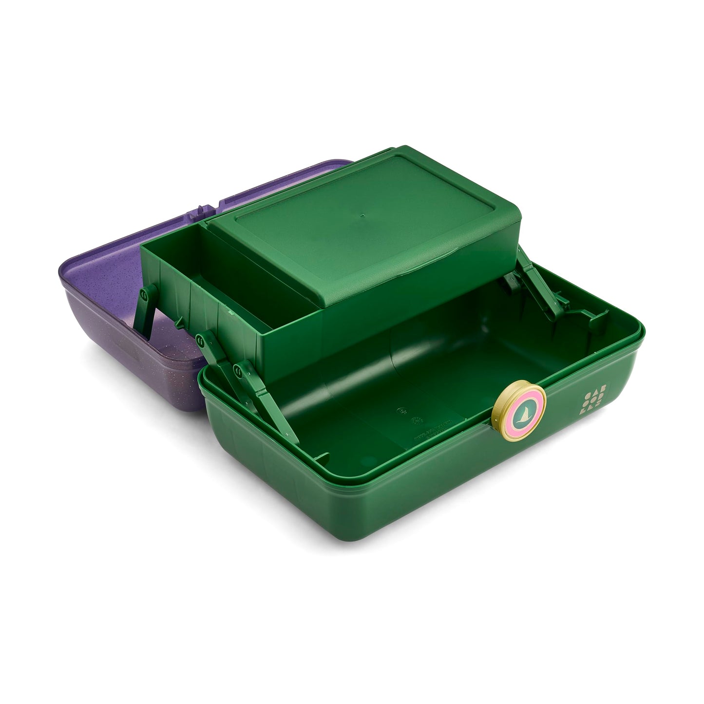 Caboodles Women's On-The-Go Girl, Wicked Elphaba-Purple Sparkle Over Green