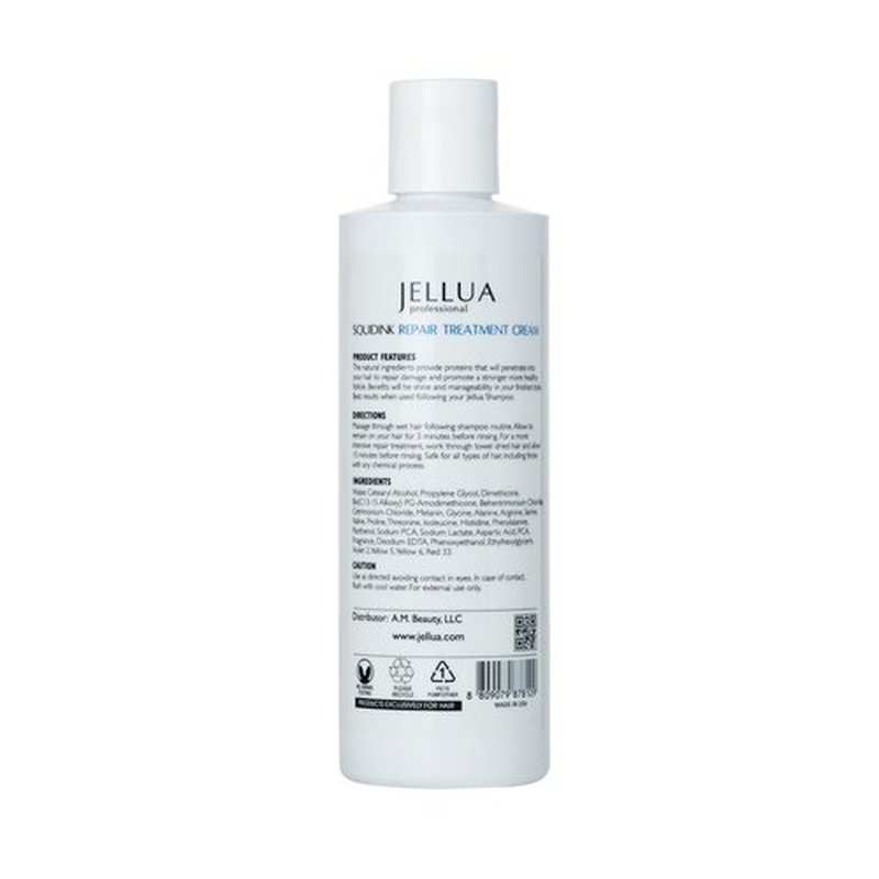 Jellua Squidink Active Shampoo and Repair Treatment Cream 8.0 Oz Duo