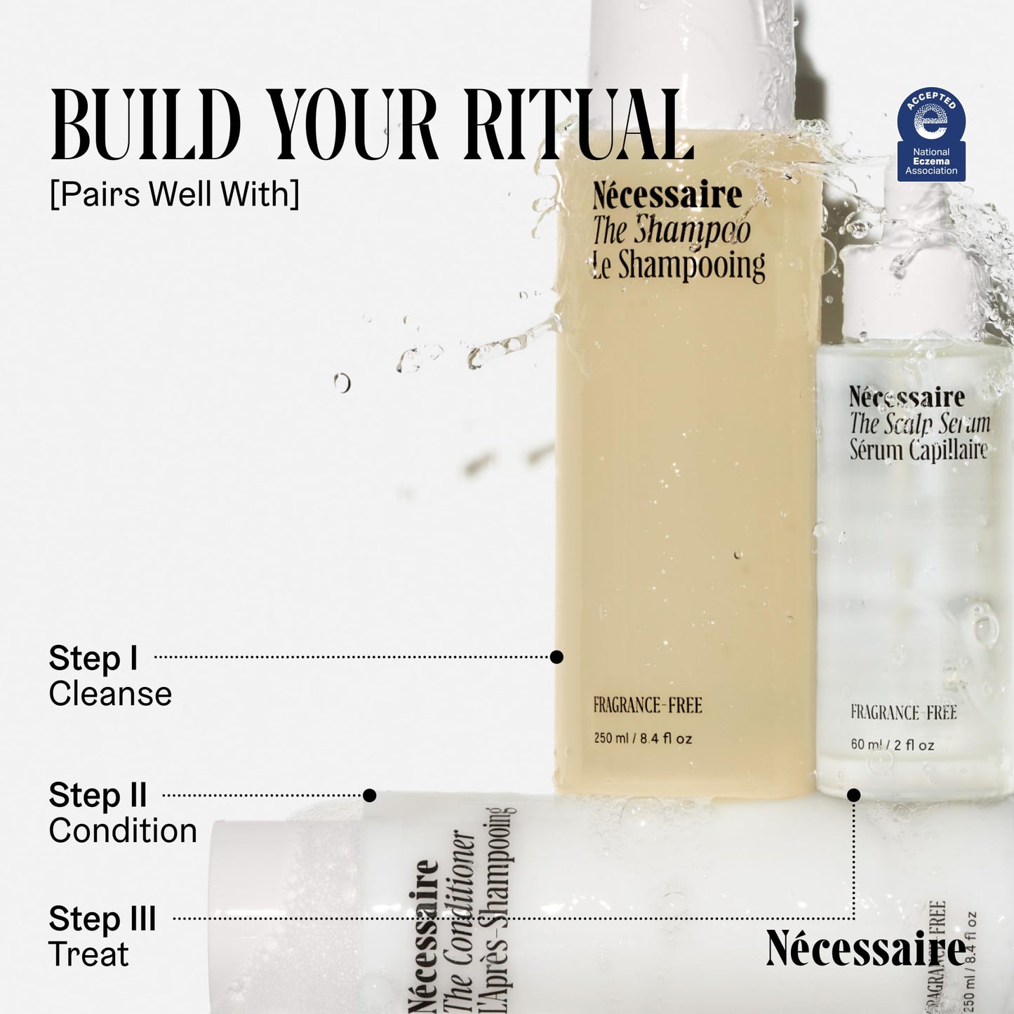 Nécessaire The Scalp Serum. 5% Capixyl™ + 1% Hyaluronic Acid For Fuller, Thicker, Healthier Hair. Fragrance-Free. Approved by the National Eczema Association. 1 fl oz