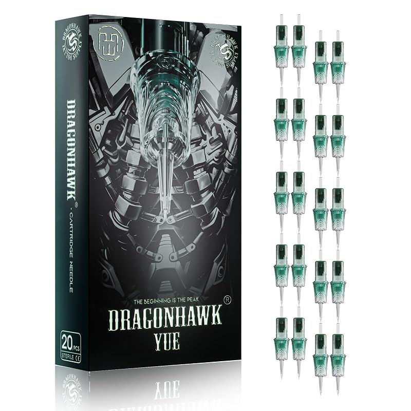 Dragonhawk Yue Tattoo Cartridge Needles 20Pcs Mixed Sizes – Mixed Sizes Variation