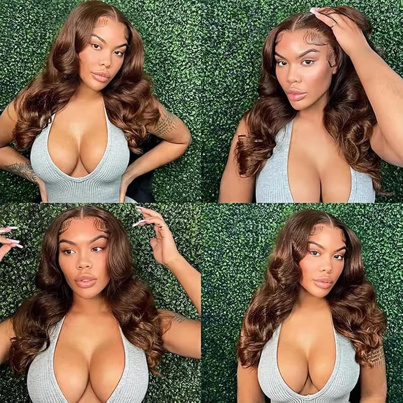 26 Inch Color 4 Bundles Human Hair Body Wave #4 Brown Hair Extension - Chocolate Brown