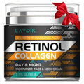 Retinol Cream for Face with Hyaluronic Acid, Moisturizer Anti Aging Collagen Cream for Women and Men, Reduce Wrinkles, Fine Lines, Day and Night,1.7 Fl Oz