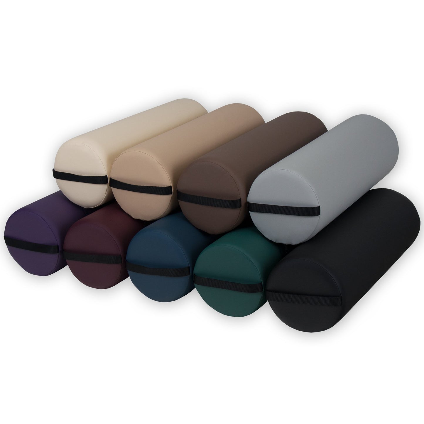 EarthLite Unisex Adult Full Round Jumbo Massage Bolster, Black, Full Round Jumbo US