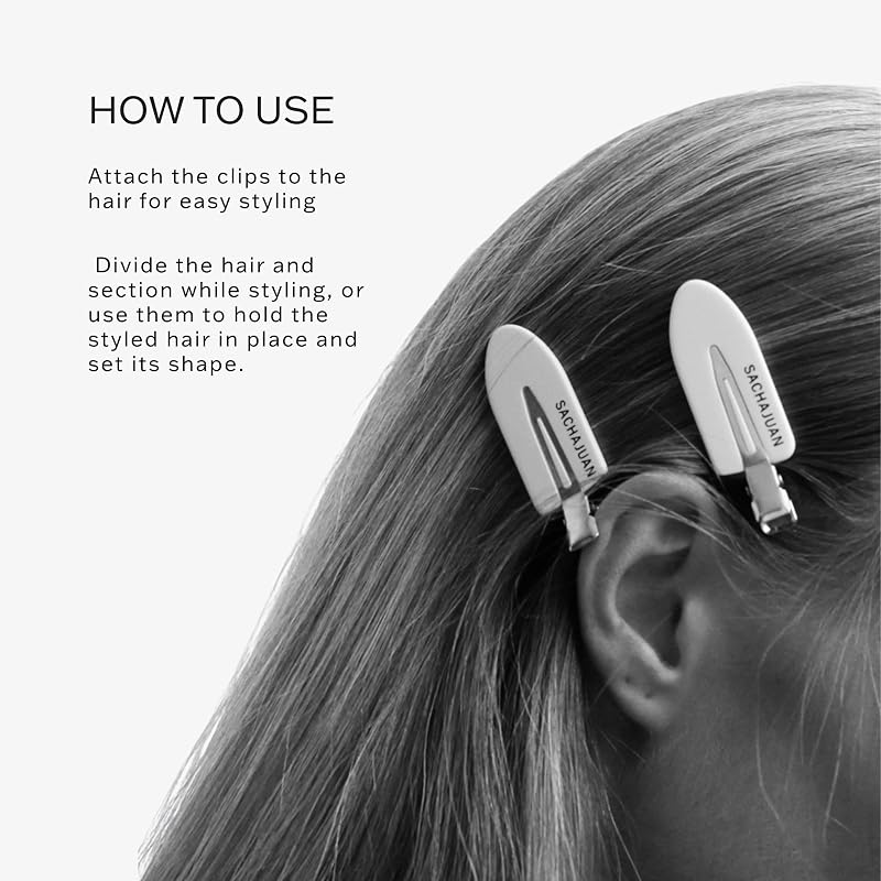 Secure Grip Hair Clips Set of 4 – Professional Styling & Sectioning Clamps