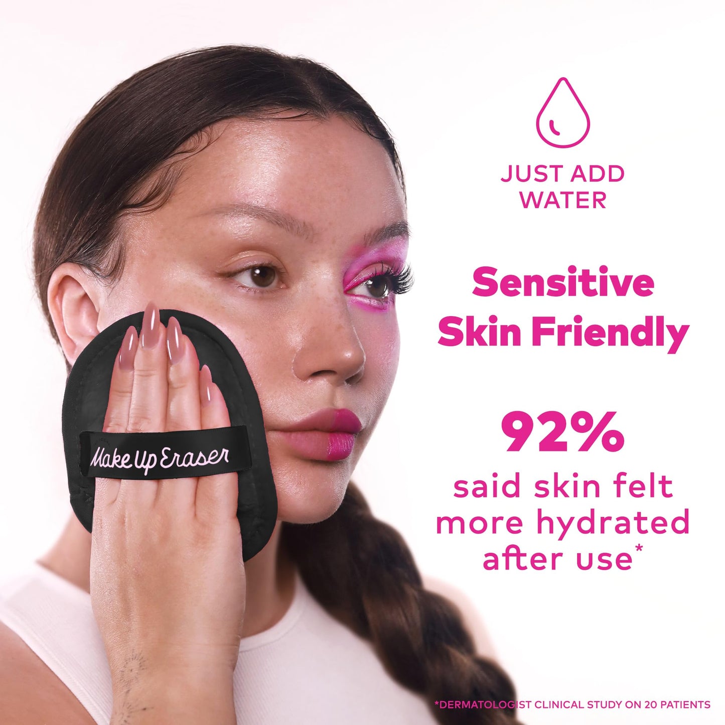 The Original MakeUp Eraser, 7-Day Set, Erase All Makeup With Just Water, Including Waterproof Mascara, Eyeliner, Foundation, Lipstick, Sunscreen, and More! Chic Black, 7ct.