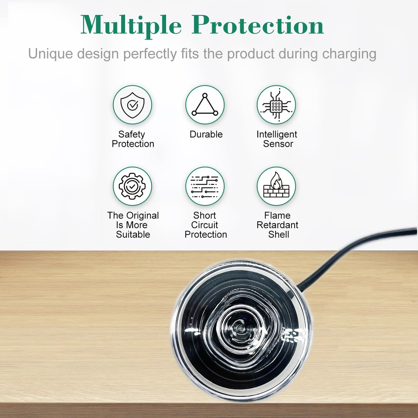 Replacement Toothbrush Charger for Philips Sonic HX9901 HX9903 HX9924 HX9954 HX9957 HX9984 HX992W Compatible with Electric Toothbrush HX9300 HX9900 Series Waterproof Inductive Charging Base