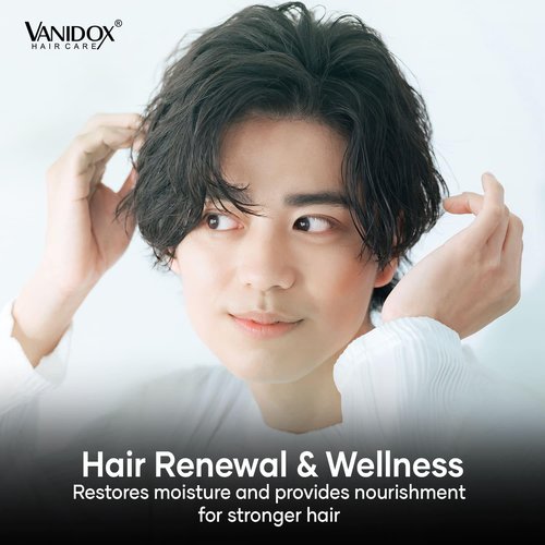 VANIDOX ReFortix Korean Shampoo and Conditioner Set, Enriched with Ginseng, Green Tea, and Camellia Oil, Supports Growth Stage and Helps Reduce Hair Loss for Stronger Hair (16 fl oz each)