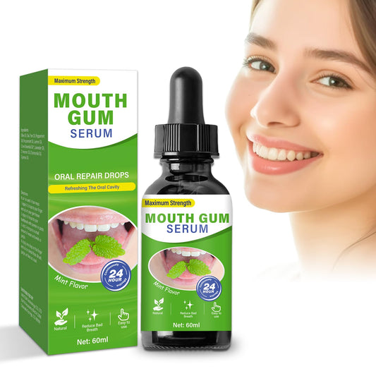 Gum Restore Drops, Gum Repair for Receding Gums & Stain Removal, Bad Breath Treatment for Adults, Oral Regrowth Treatment, 60ml