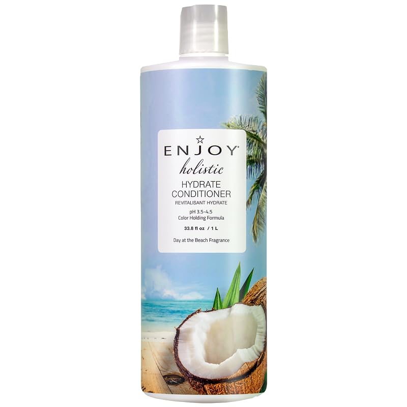 Enjoy Holistic Hydrate Conditioner - Protein-Infused Nourishing Treatment for Damaged Hair - 33.8 Fl Oz (Pack of 1)