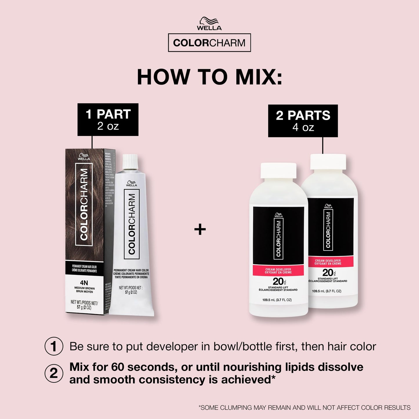 COLORCHARM Permanent Cream Hair Color, 1N Black, 2 oz.