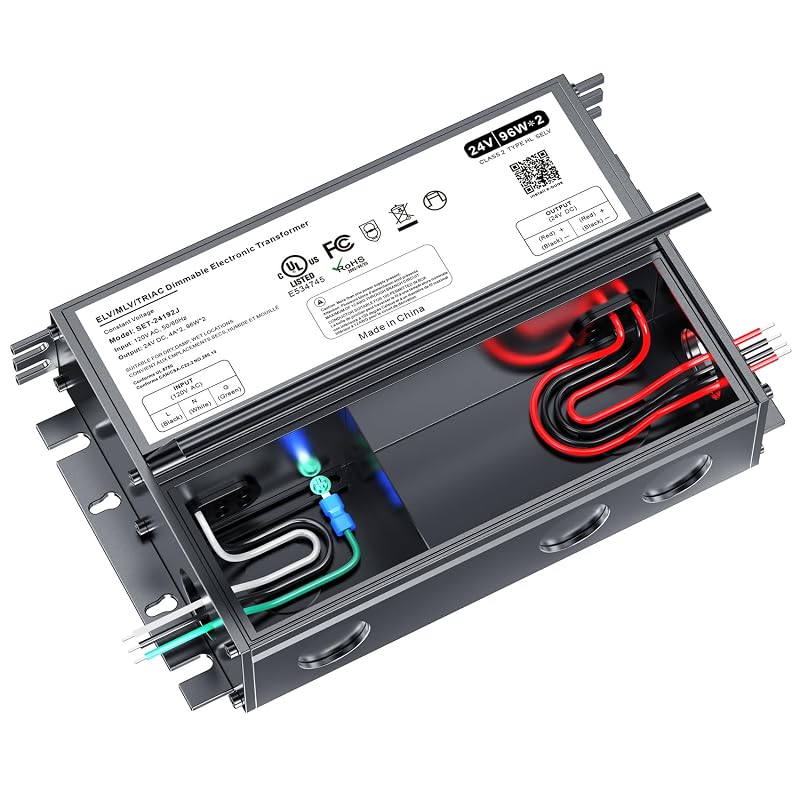 24V 192W Dimmable LED Driver with Junction Box – Triac ELV/MLV, 5-Year Warranty