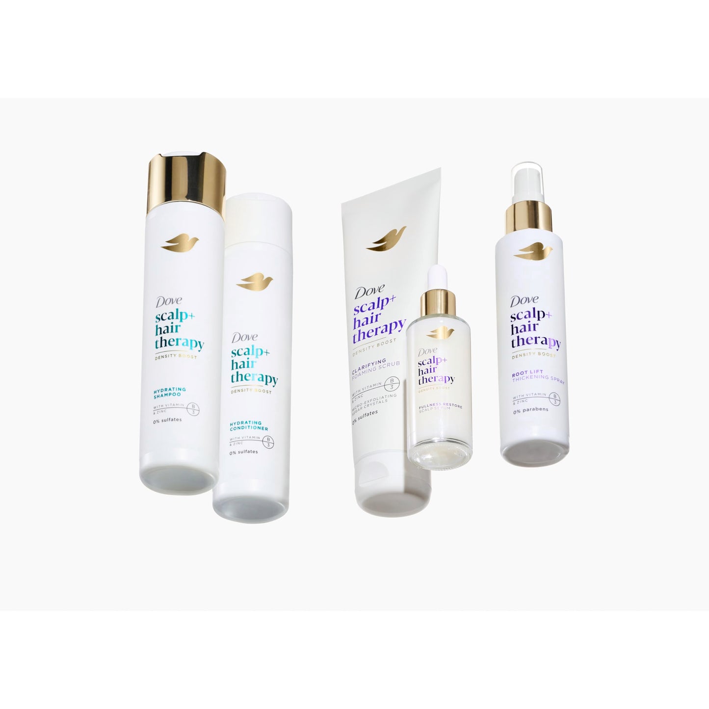 Dove Scalp + Hair Therapy Density Boost Serum Fullness Restore Visibly Thicker Hair In As Soon As 30 Days, Hydrating & Fast-Absorbing, Instantly Relieves Dry Scalp 2 Fl oz