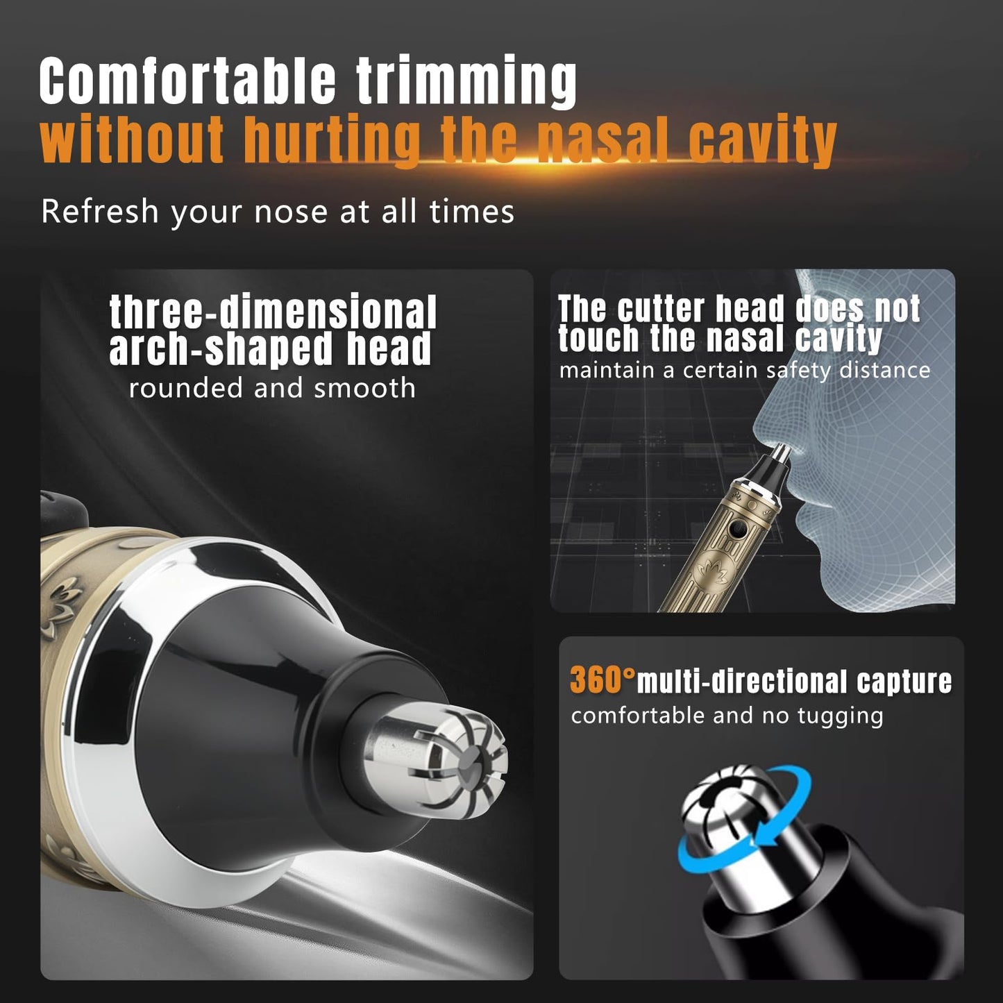 Bomxin Hair Clippers for Men Professional, T-Blade Barber Clippers and Trimmer Set, 4 in 1 Mens Cordless Hair Clipper for Barber Kit, Foil Thaver and Nose Trimmer for Men with LED Display