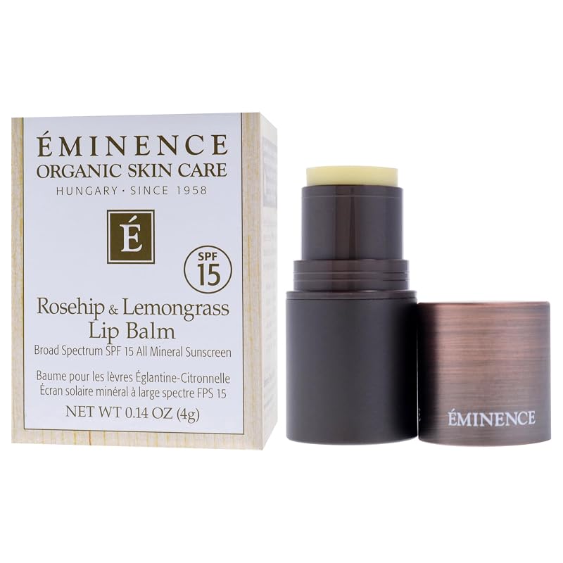 Lip Balm SPF 15 with Rosehip & Lemongrass - Unisex 0.14 oz